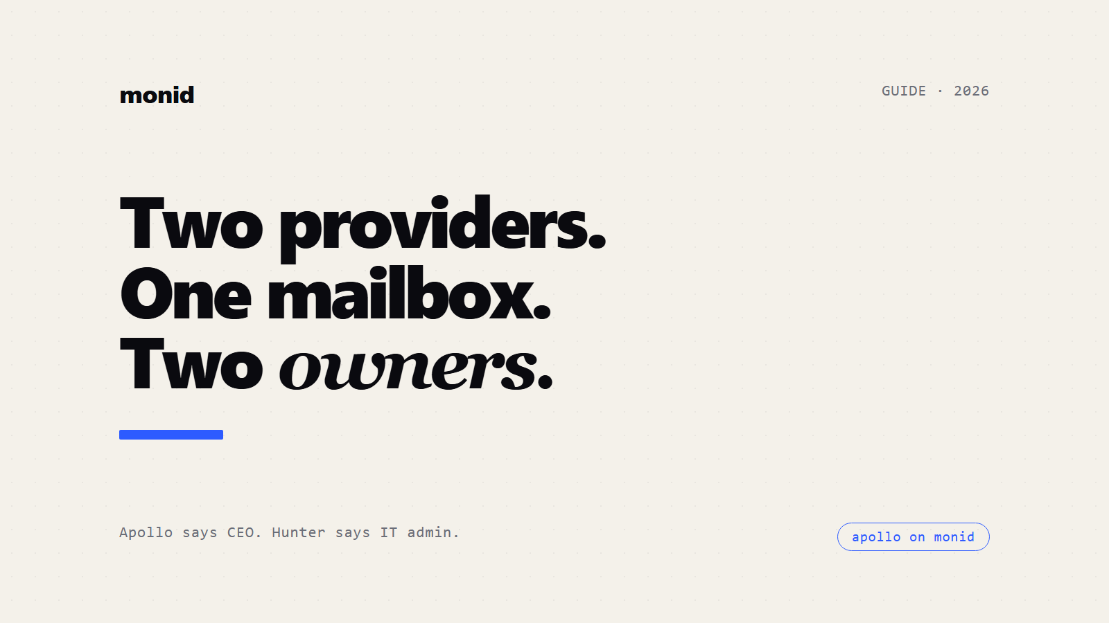 Apollo Email Finder API: Two Providers, One Mailbox, Two Owners