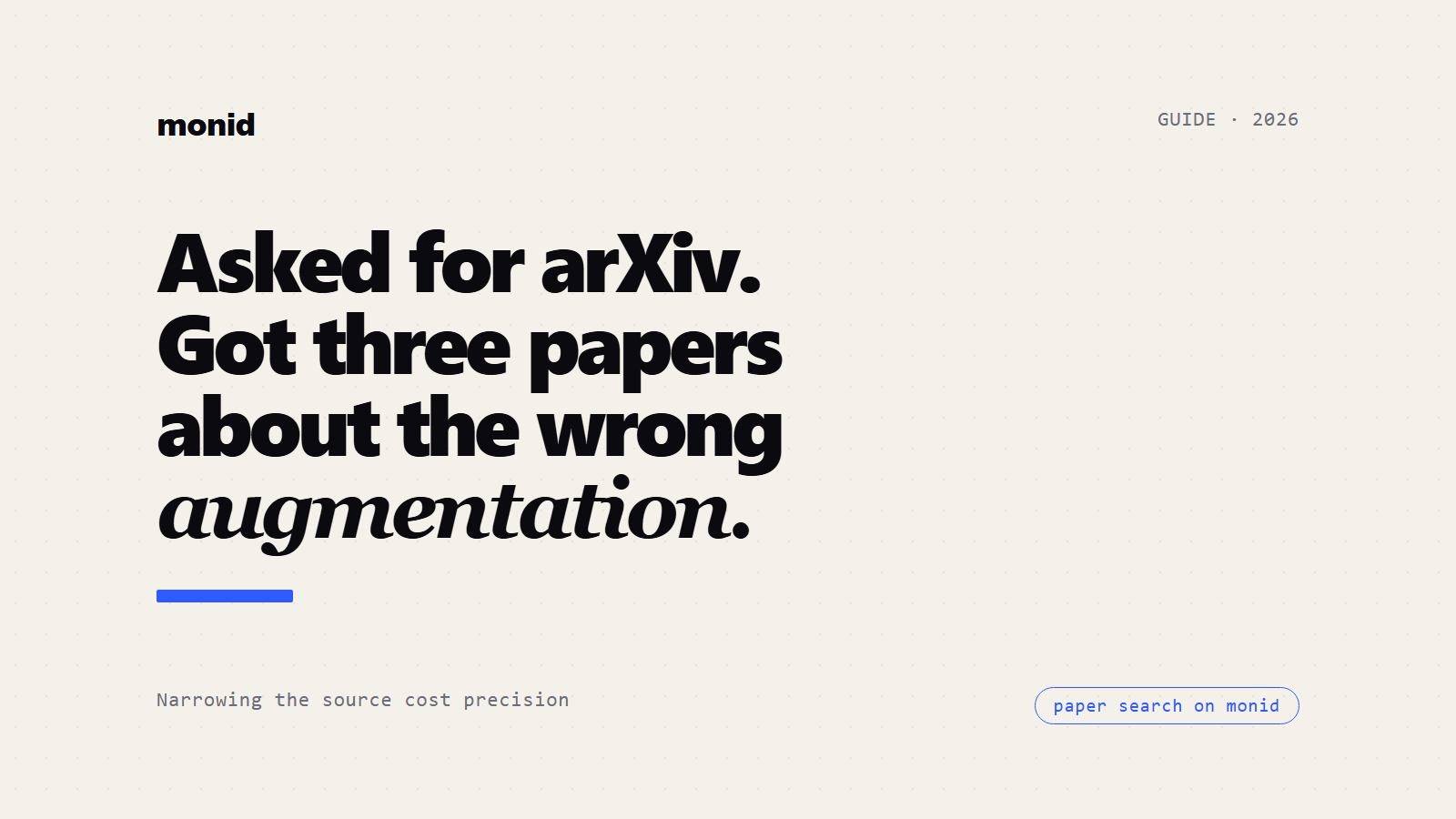 arXiv API for Paper Search: Three of Twenty Results Were Off Topic