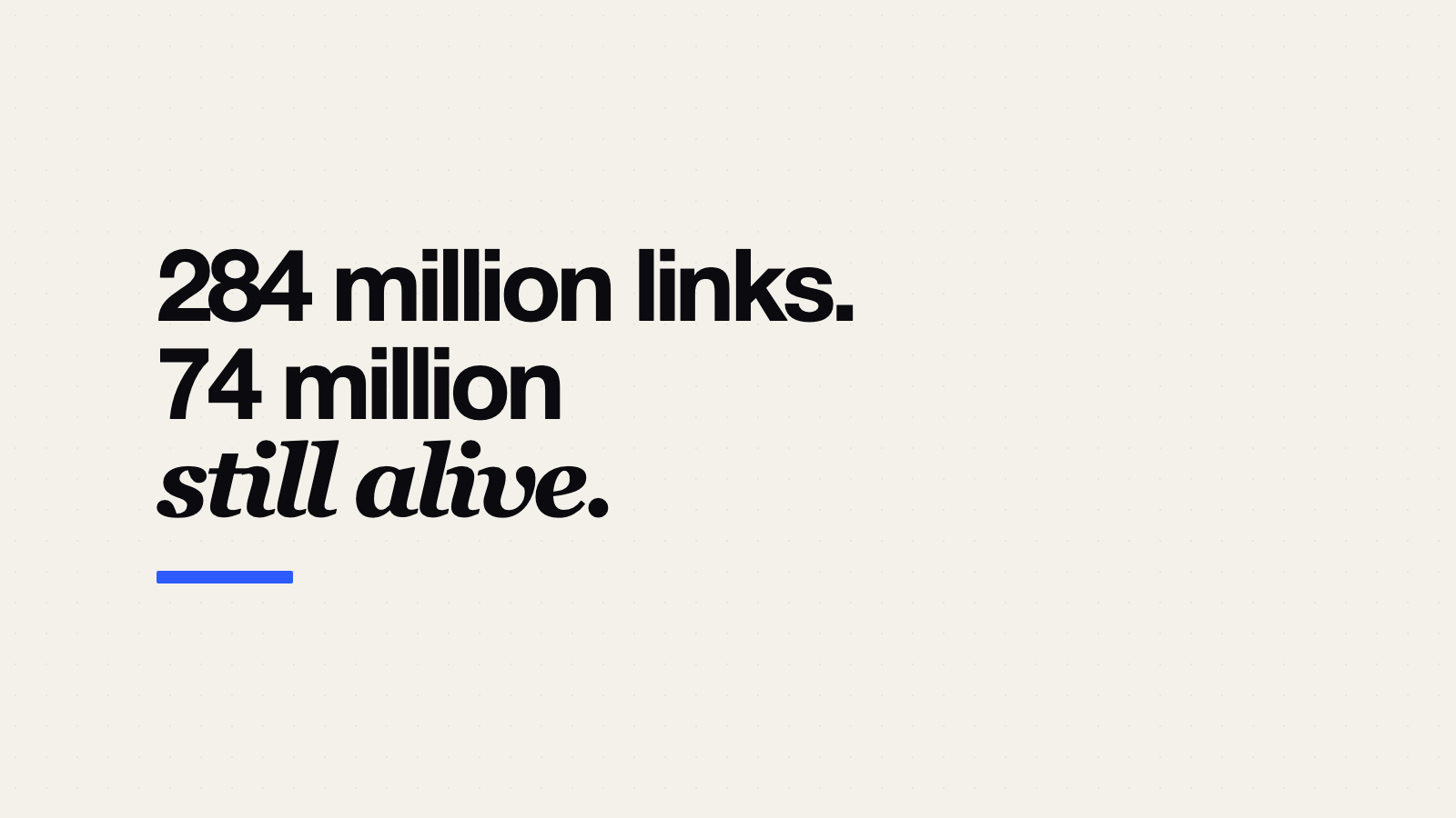 Backlink API: 74% of the Links Are Already Gone