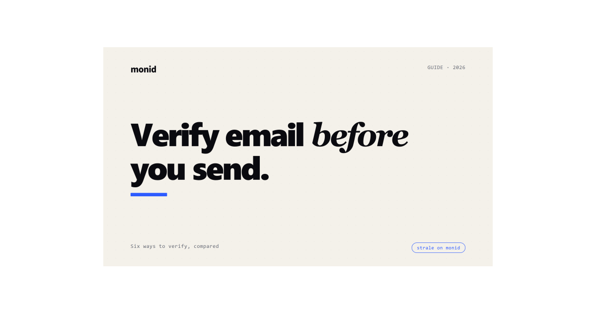 Best email verification API in 2026