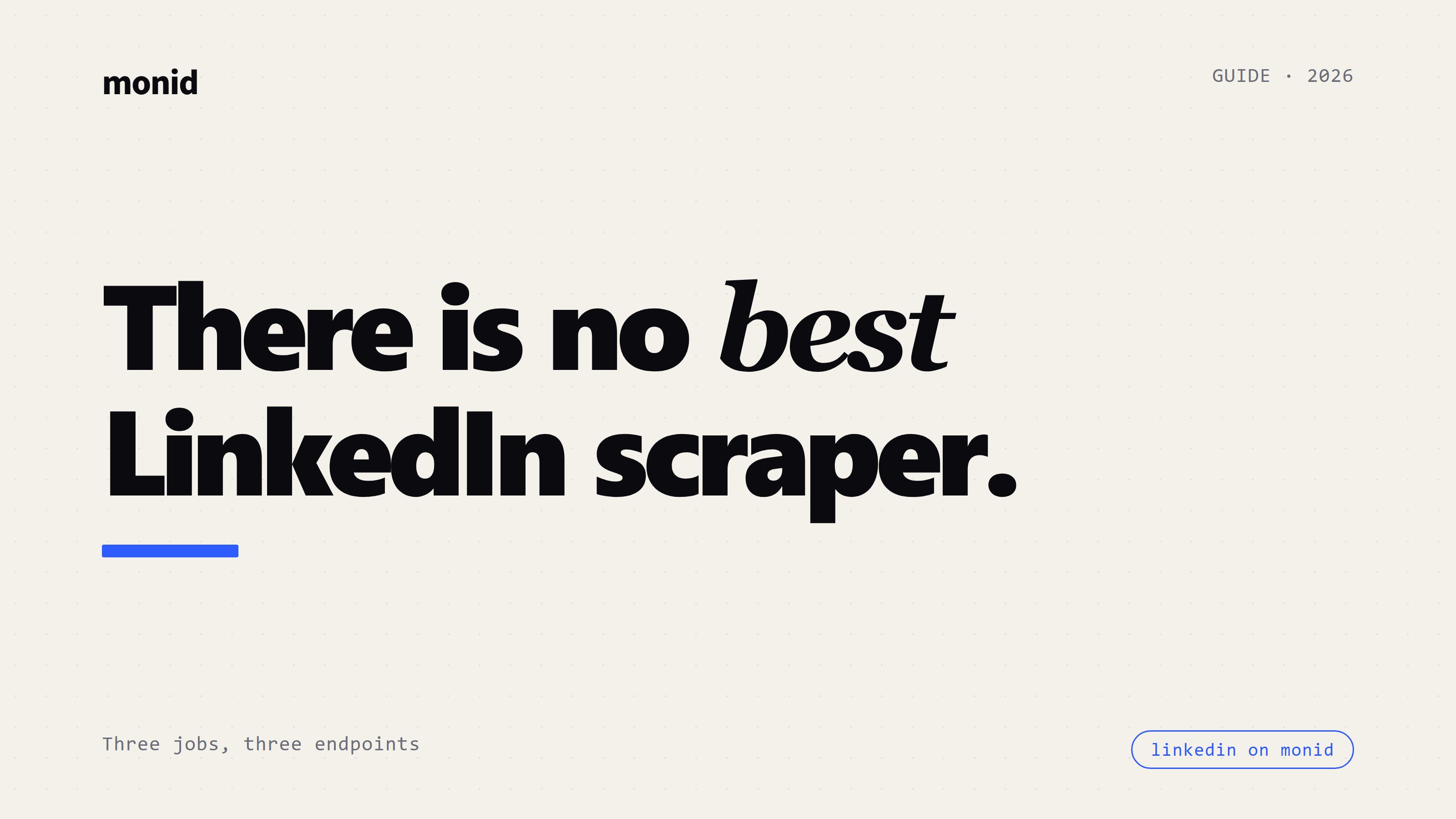 What Is the Best LinkedIn Scraper API in 2026?
