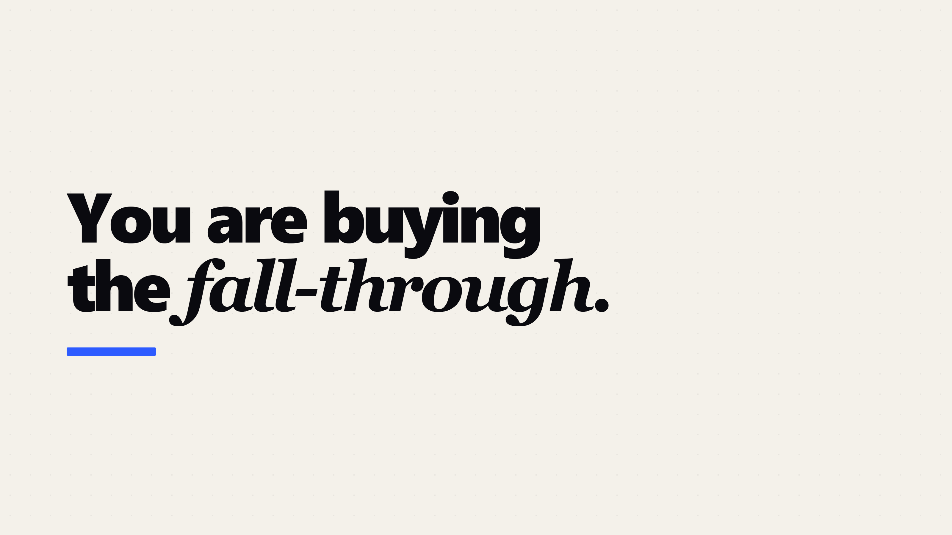 Clay Alternatives: You Are Buying the Waterfall