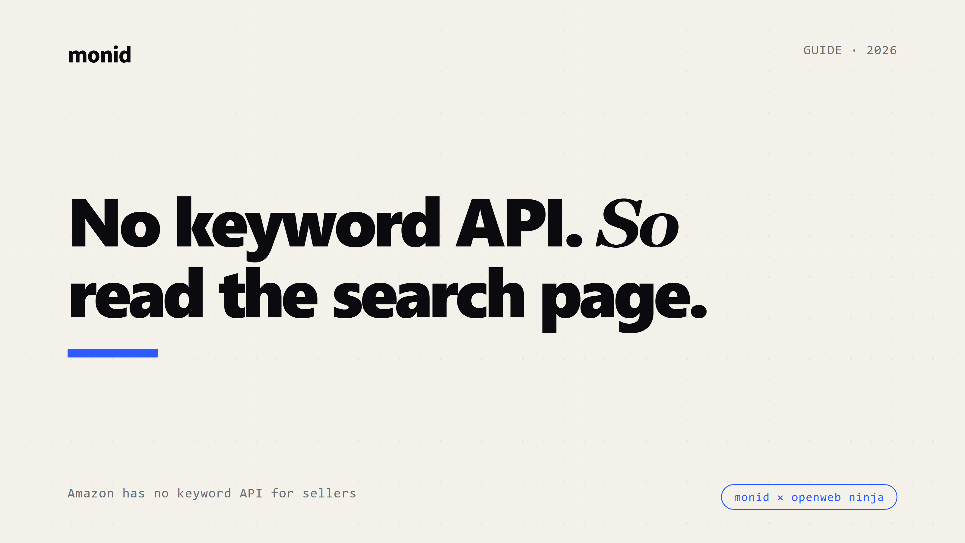 Connect Claude to Amazon Search Data: OpenWeb Ninja and Monid