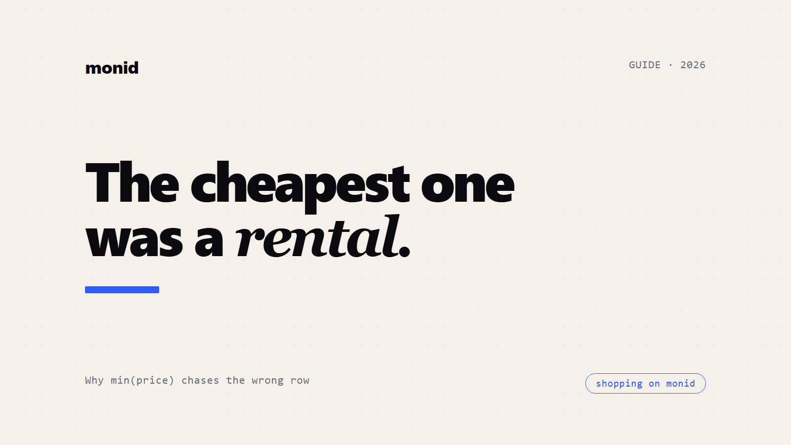 Google Shopping API: The Lowest Price Is a Different Product