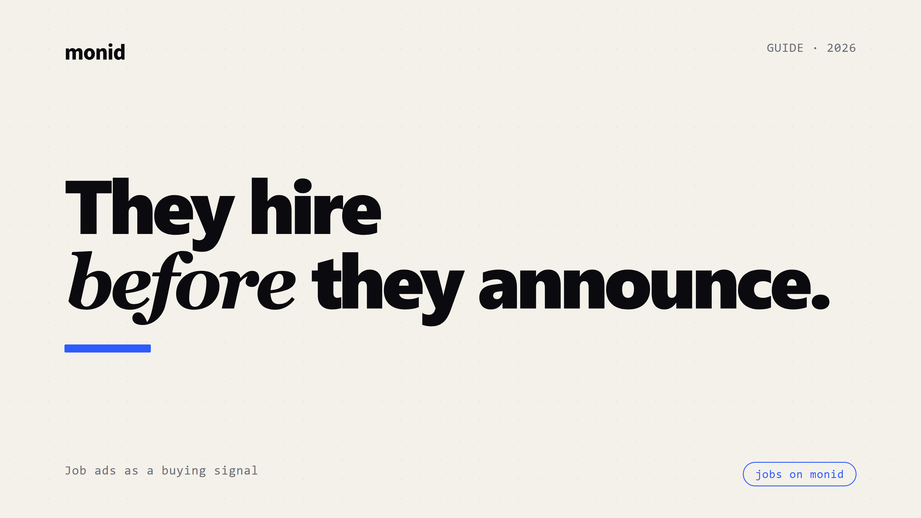 Job Postings API: Turning Hiring Into a Buying Signal
