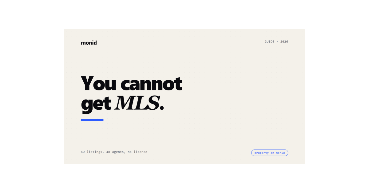 MLS real estate API without MLS access