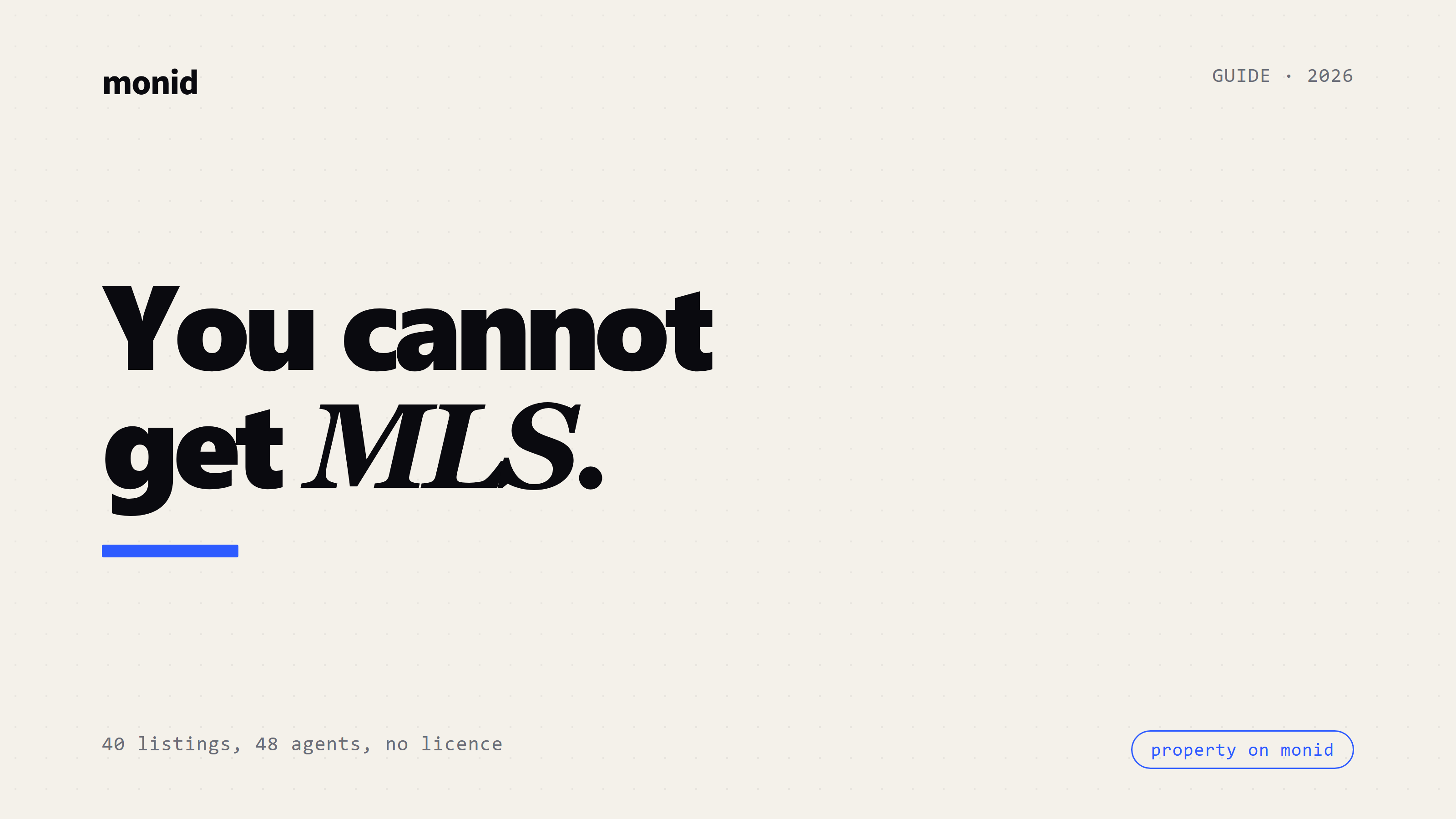 MLS Real Estate API: What You Get When You Cannot Get MLS