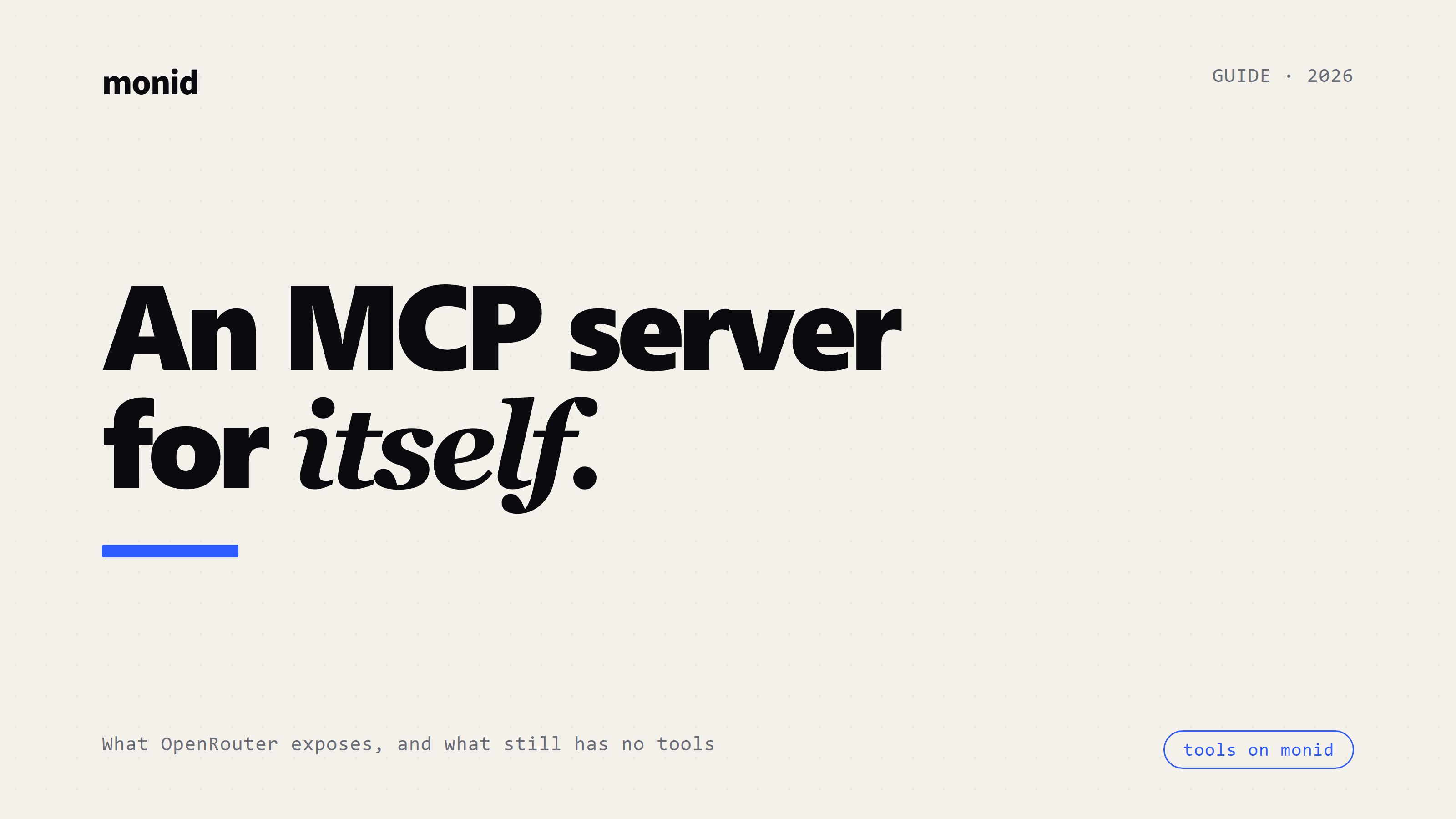 Is OpenRouter an MCP Server? What It Actually Exposes