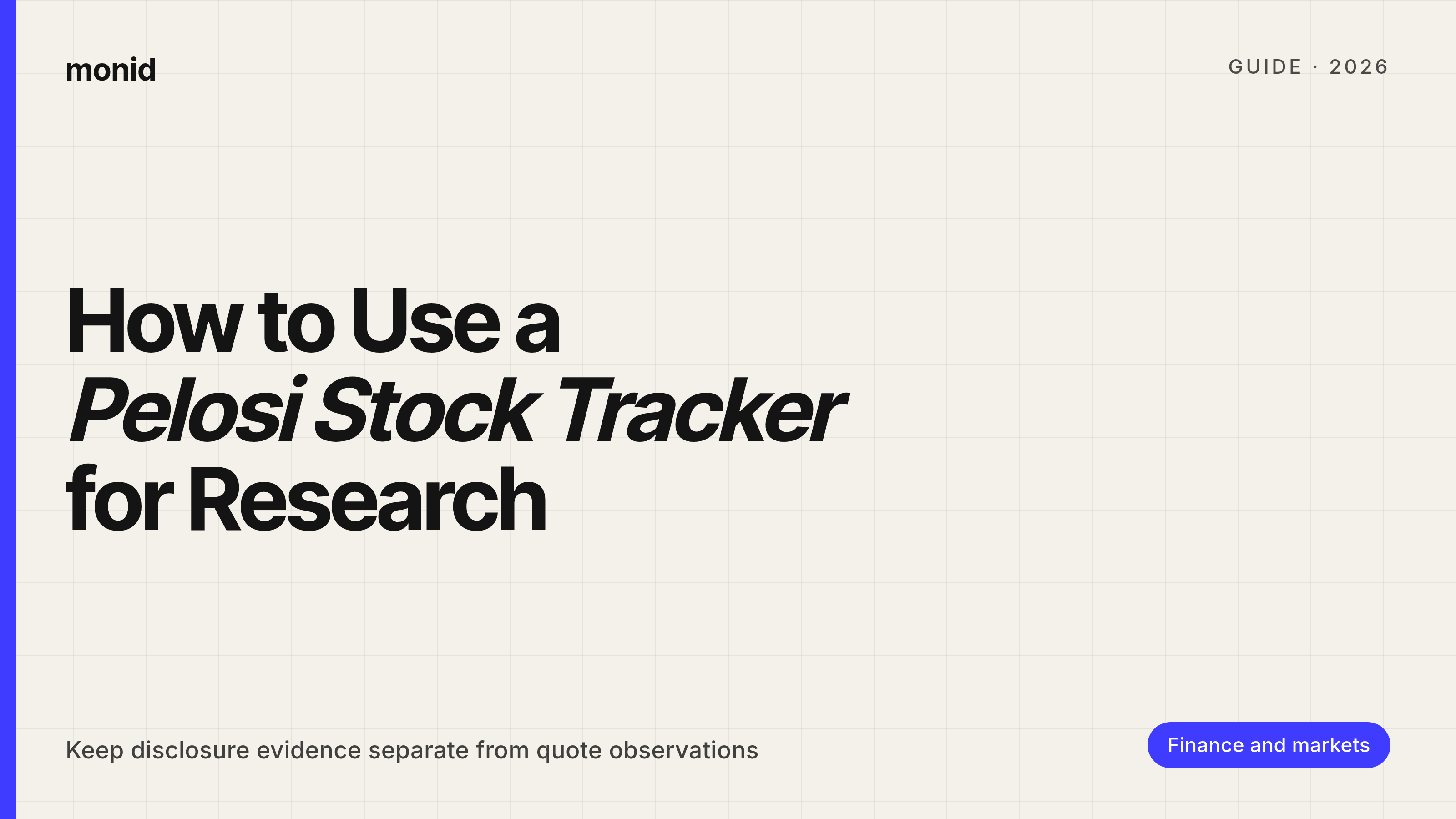 How to Use a Pelosi Stock Tracker for Research
