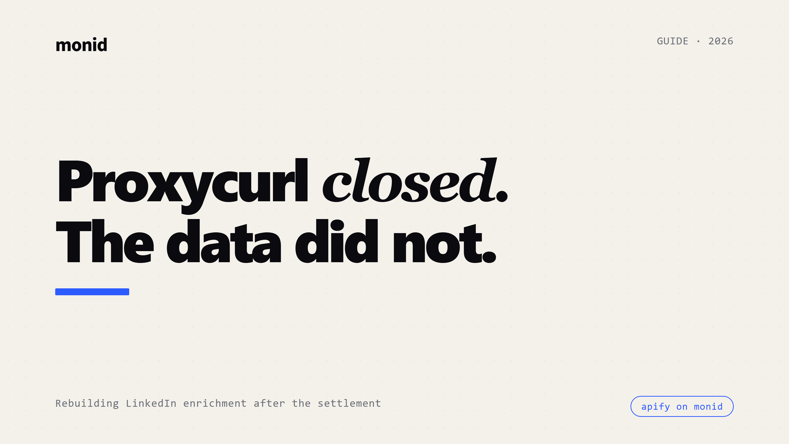 Proxycurl Shut Down: Where LinkedIn Data Goes Now