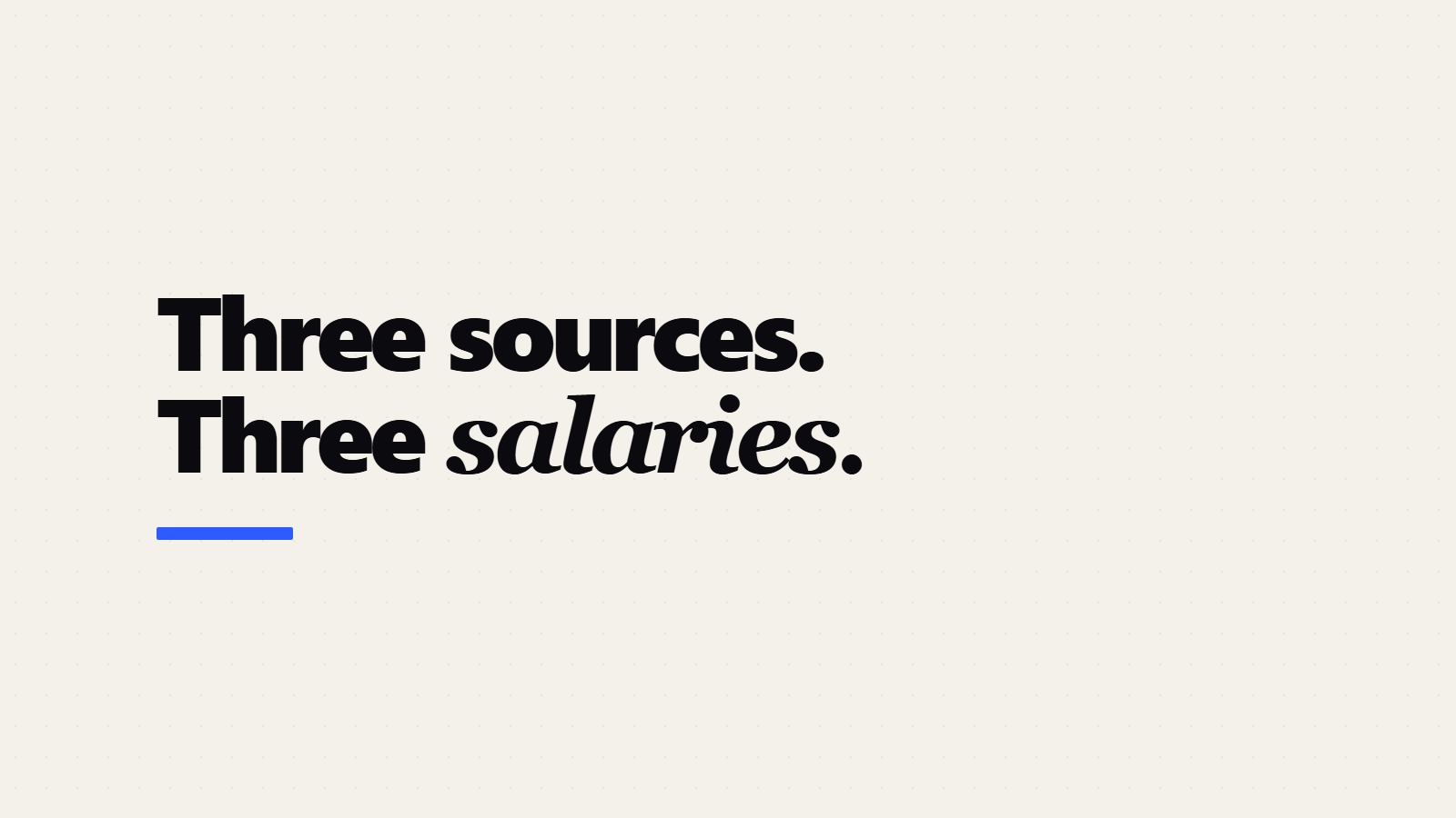Salary Data API: Three Sources, Three Different Numbers
