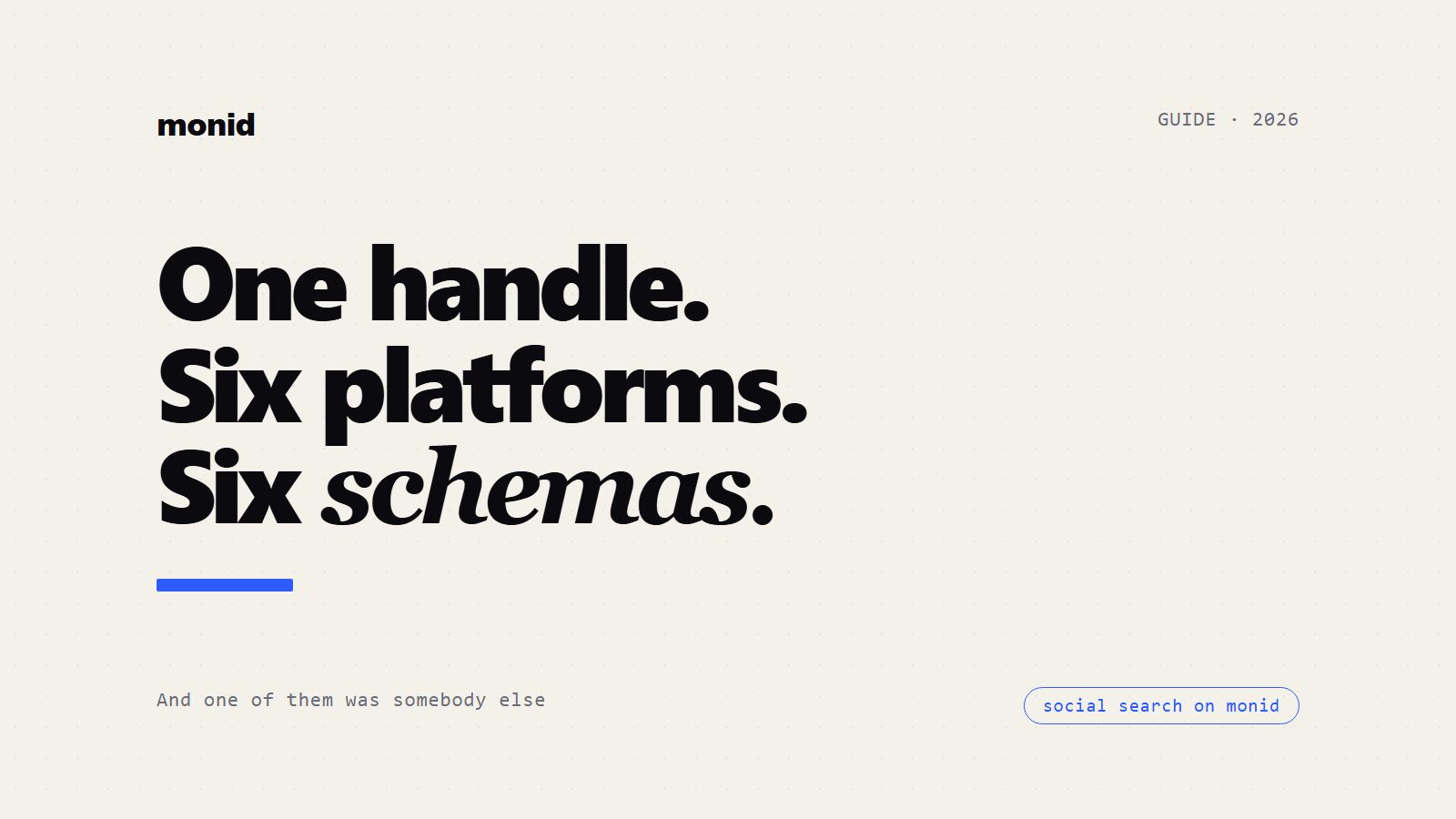 Social Searcher by API: One Username, Six Platforms, Six Schemas