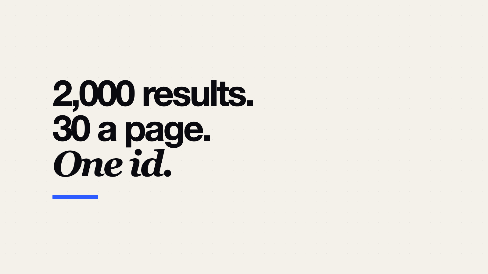 TripAdvisor API: 2,000 Results, 30 a Page, One Id