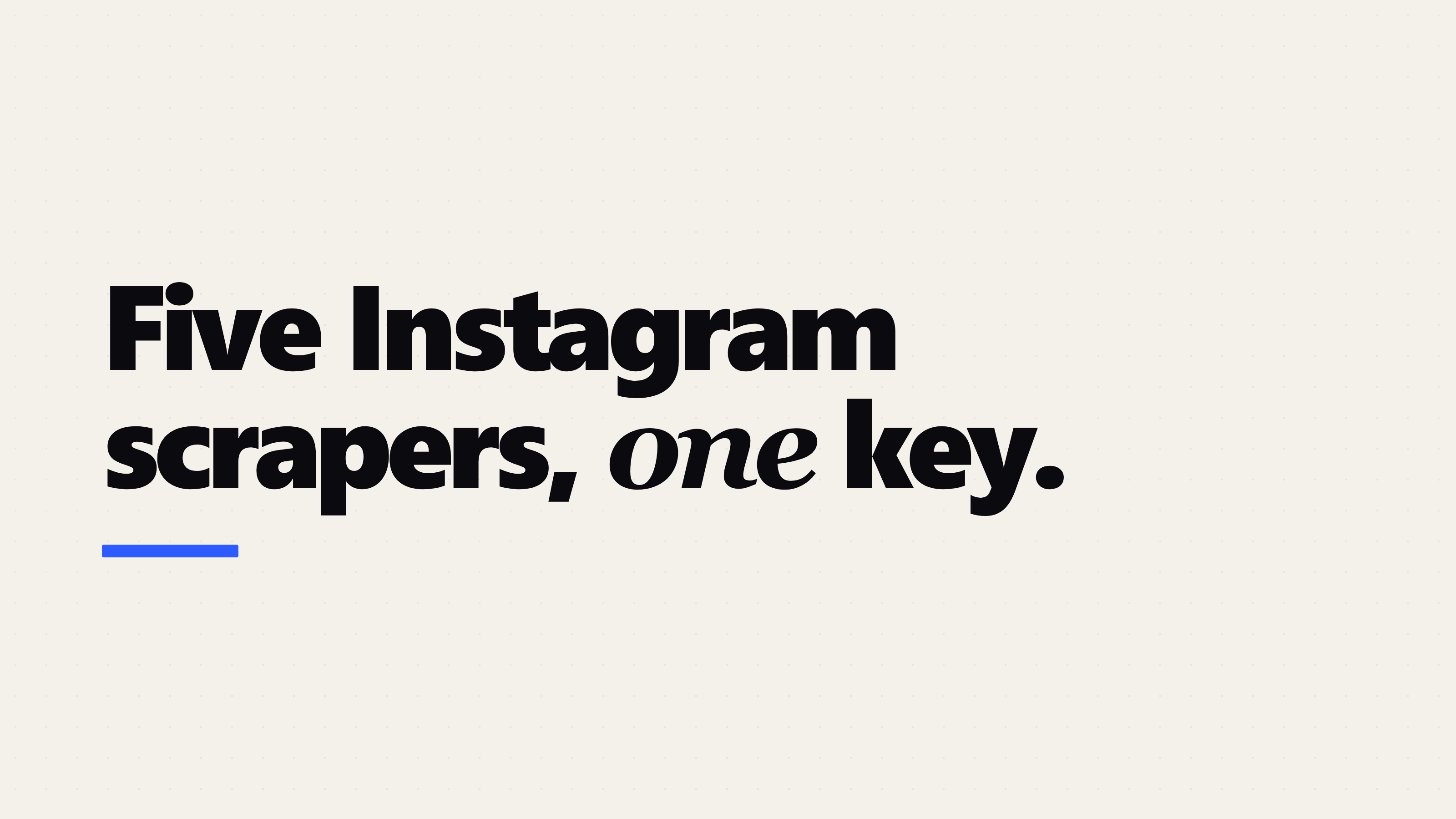 The Apify Instagram scraper: which actor