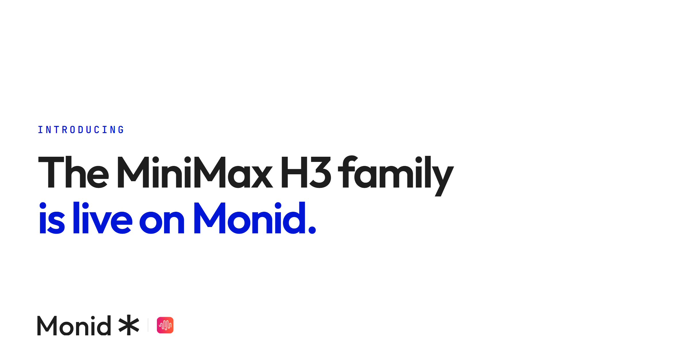 MiniMax H3 Max on Monid